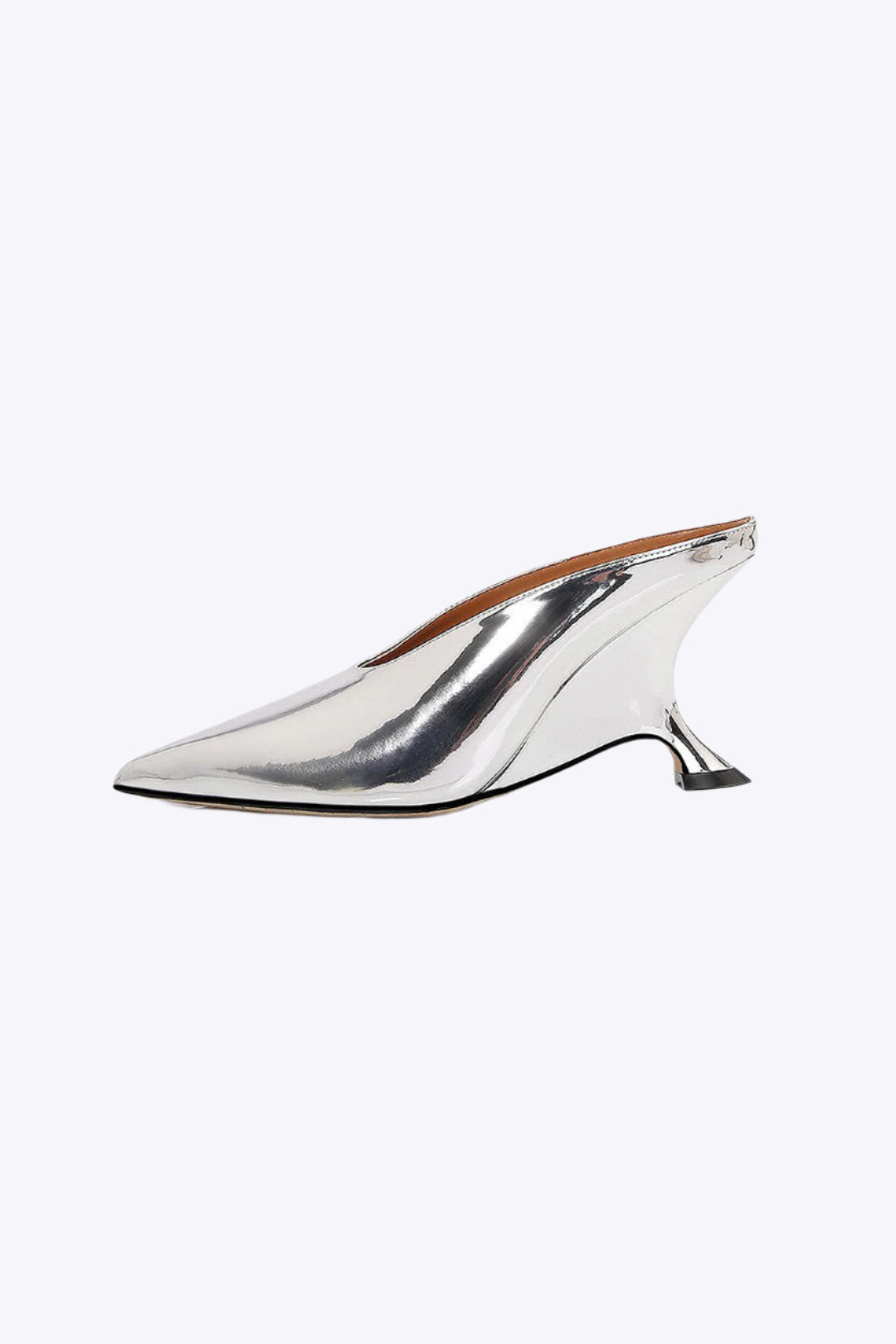 Metallic Pointed Low Heels Dreamardi
