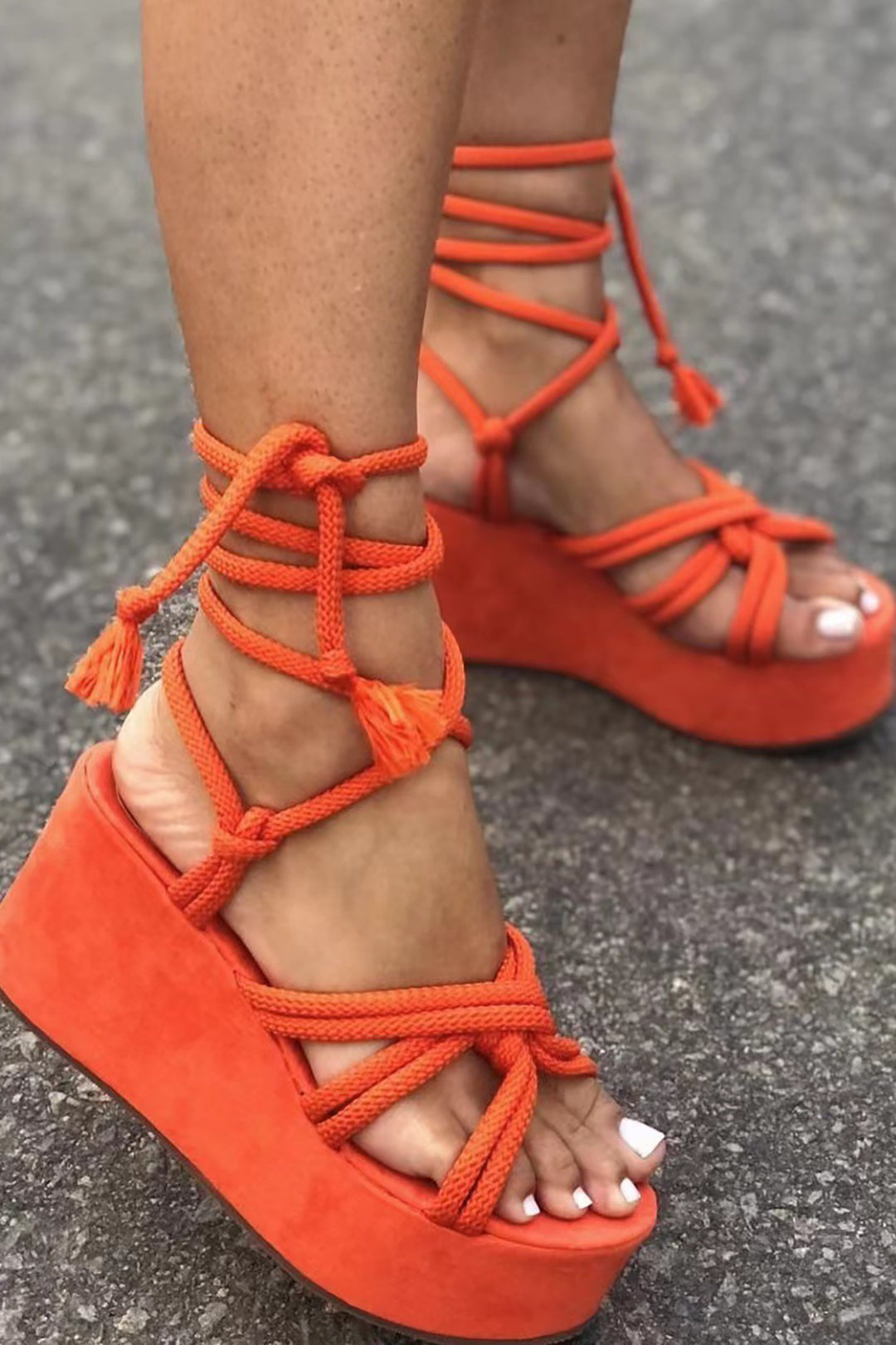 Saskia - Trendy Open Toe Look Woman's Flats Sandals Dreamardi