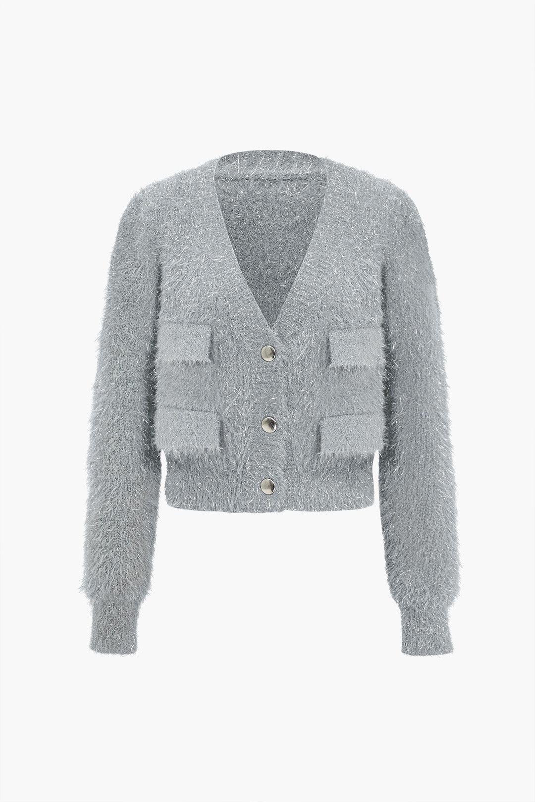 Knit Button Pocket Sweater Cardigan Dreamardi