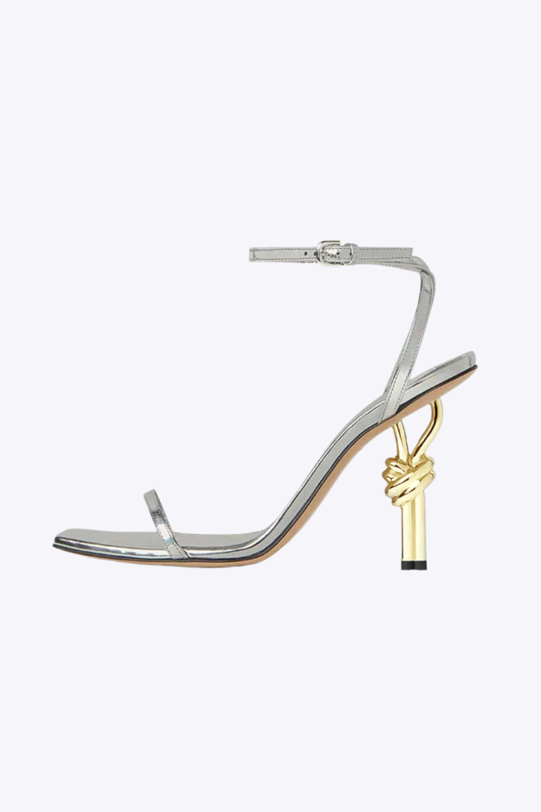 Metallic Almond Toe Heels Dreamardi