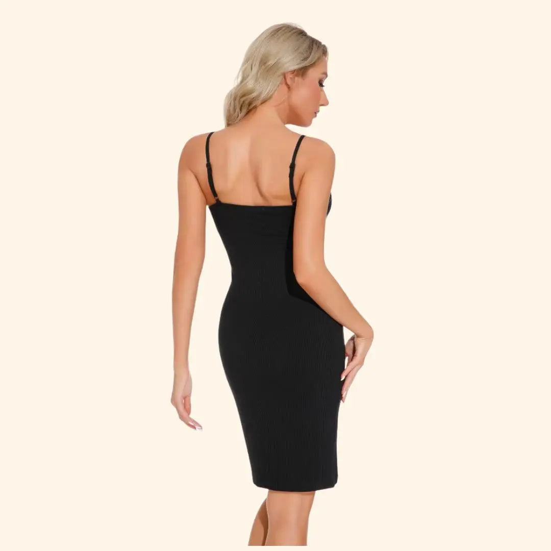 2 in 1 Mid Jurk - Ingebouwde Shapewear korset Dreamardi