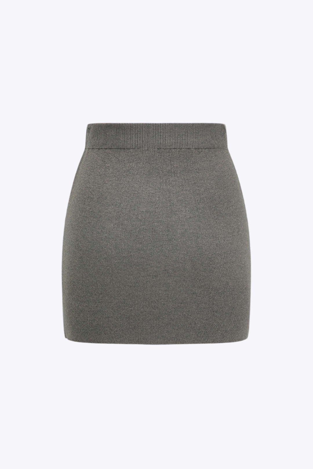 Basic Solid Knit Mini Skirt Dreamardi
