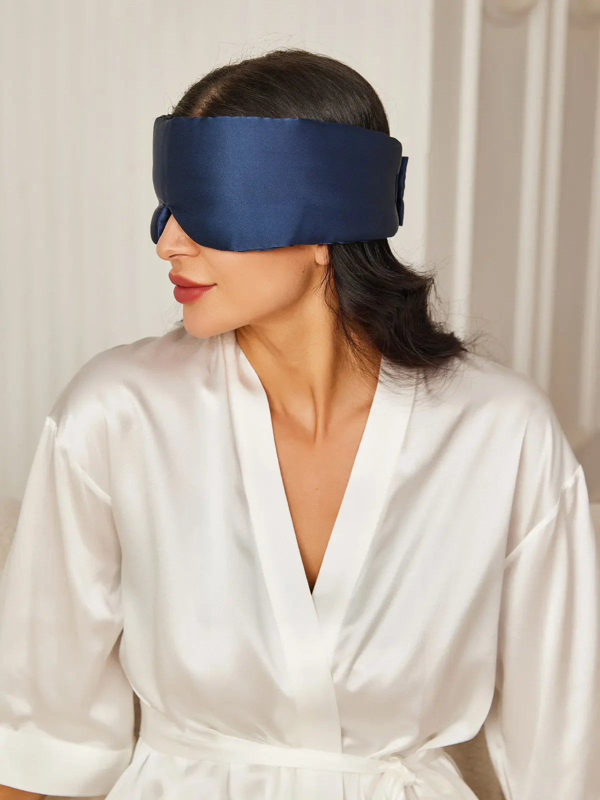Elegant zijde slaap-oogmasker uit één stuk Dreamardi