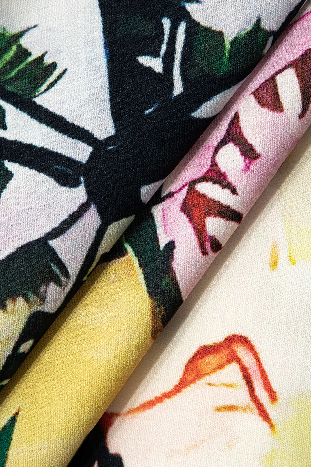 Tropical Print Tie Front Crop Shirt Dreamardi