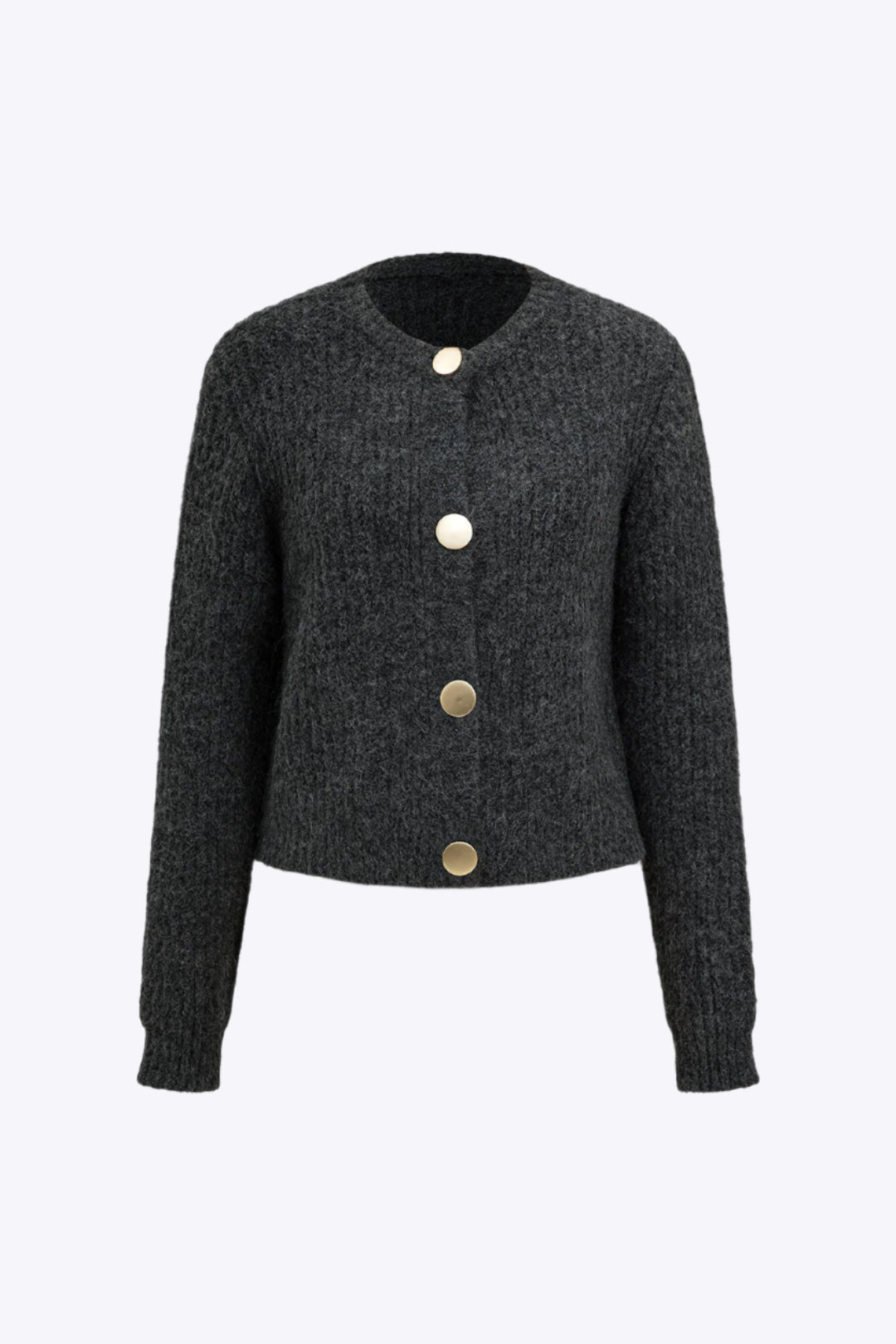 Solid Button Sweater Cardigan Dreamardi