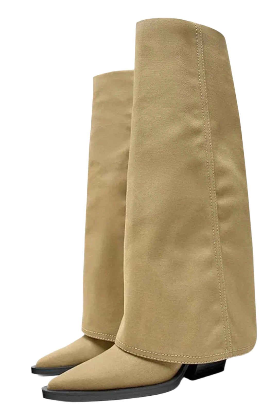 Wrap Pointed Mid Calf Boots Dreamardi