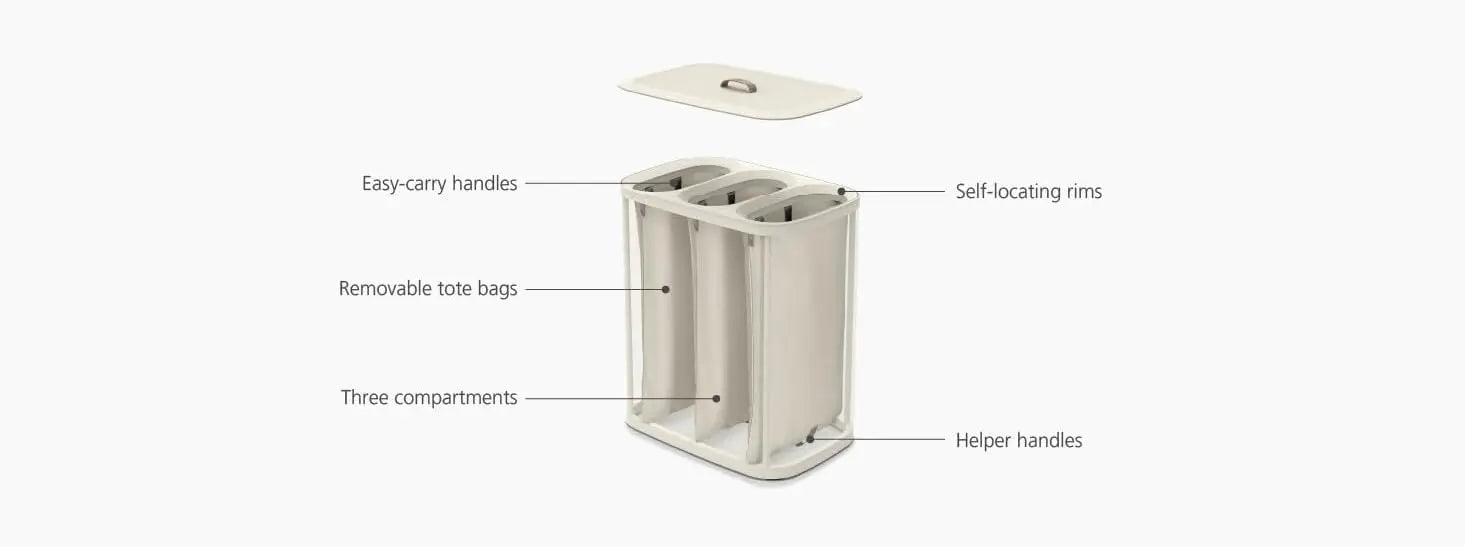 HomeHaven - Compartment Design Laundry Basket Dreamardi