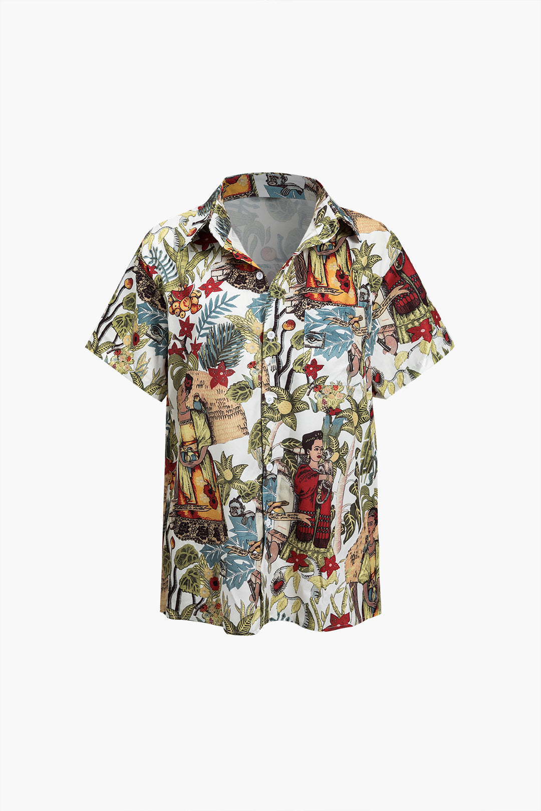 Boho Print Short-Sleeve Shirt Dreamardi