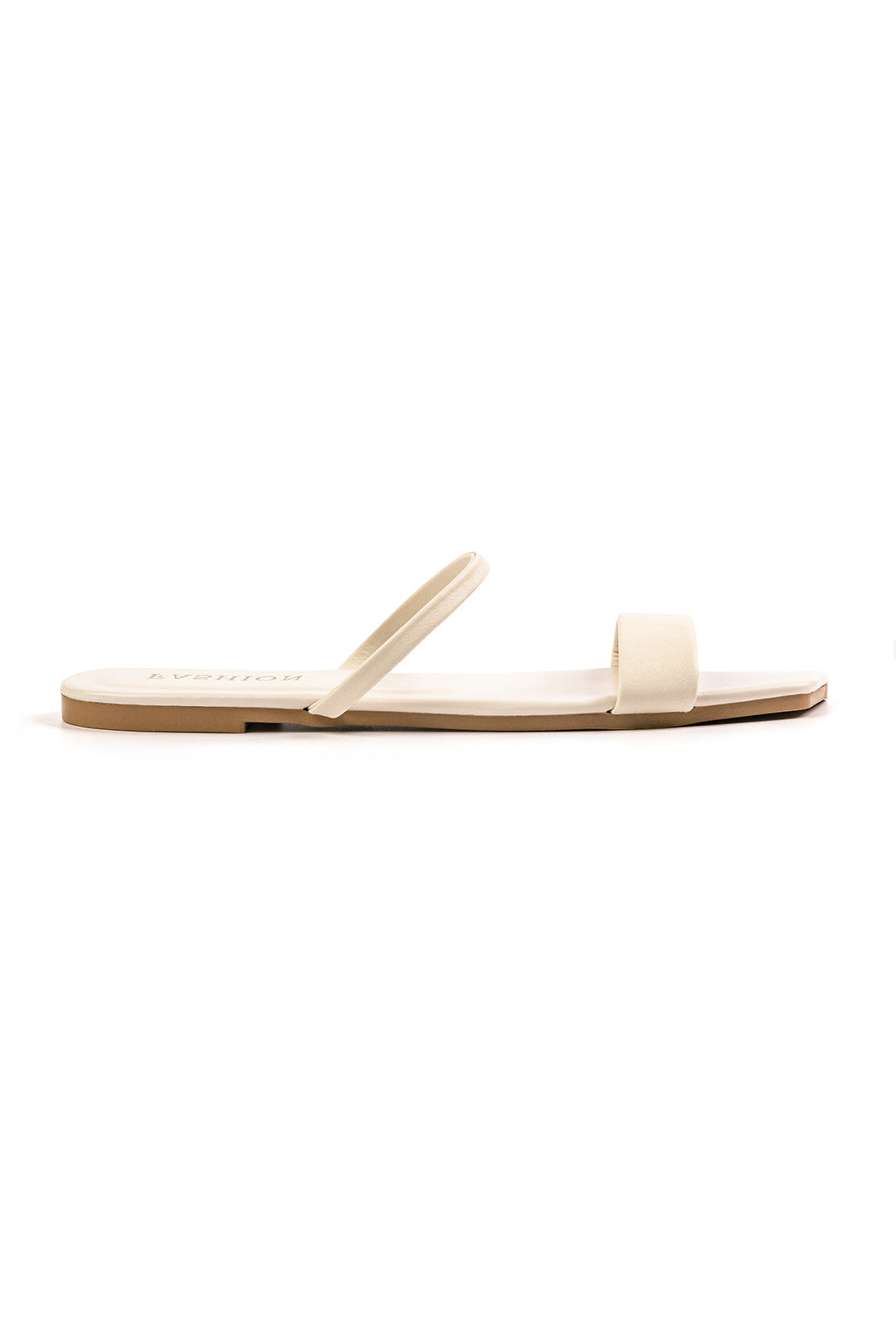 Basic Square Toe Flat Slide Sandals Dreamardi