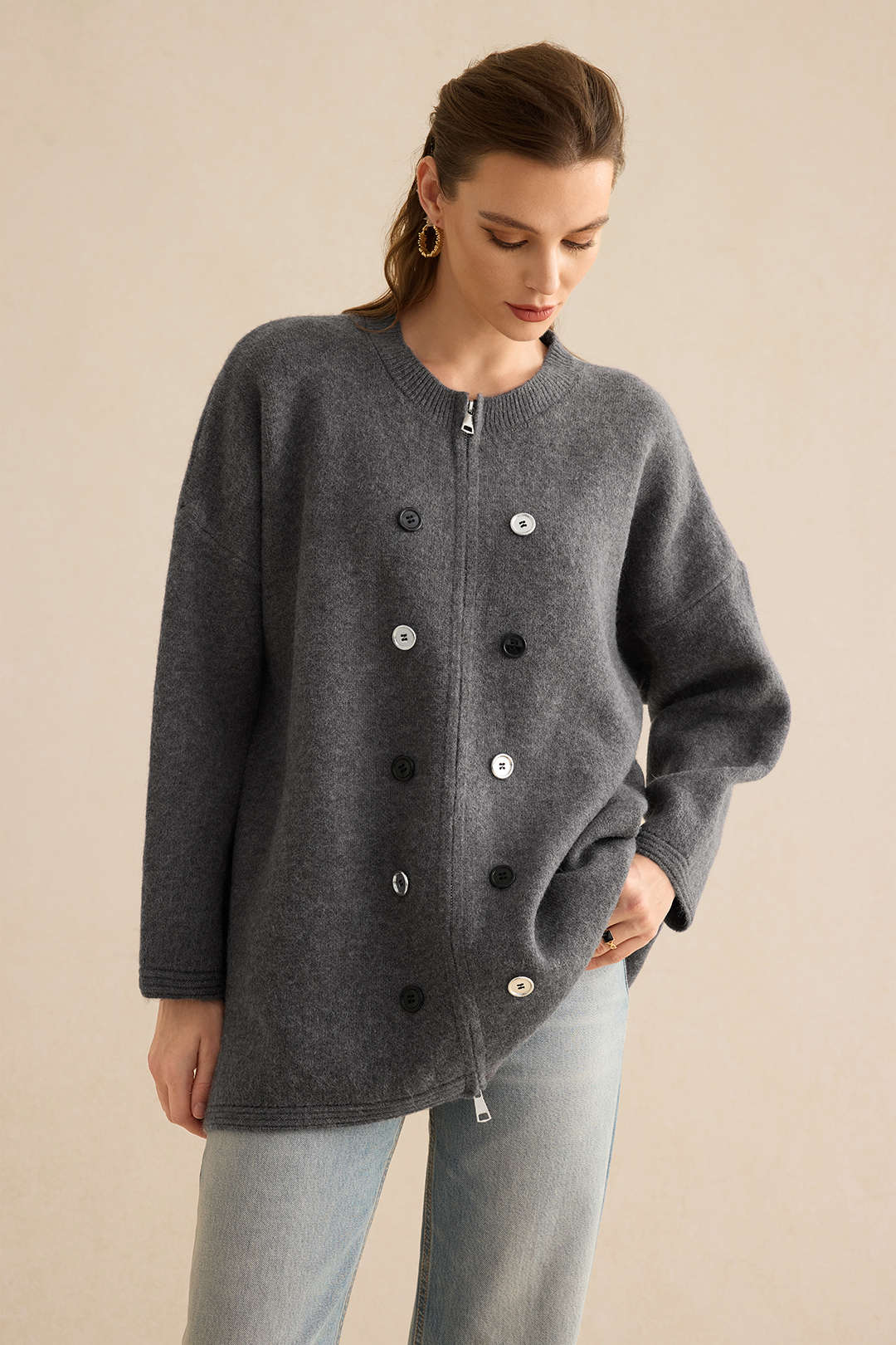 Knit Button Cardigan Dreamardi