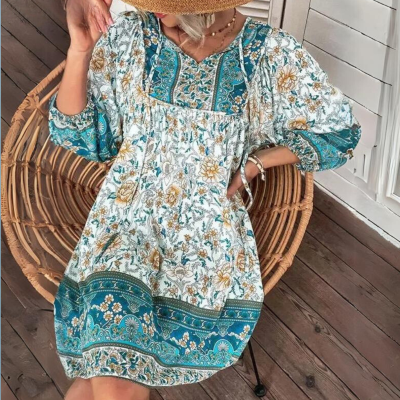 Cerys - Effortless Summer Grace Woman's Bohemian Dress