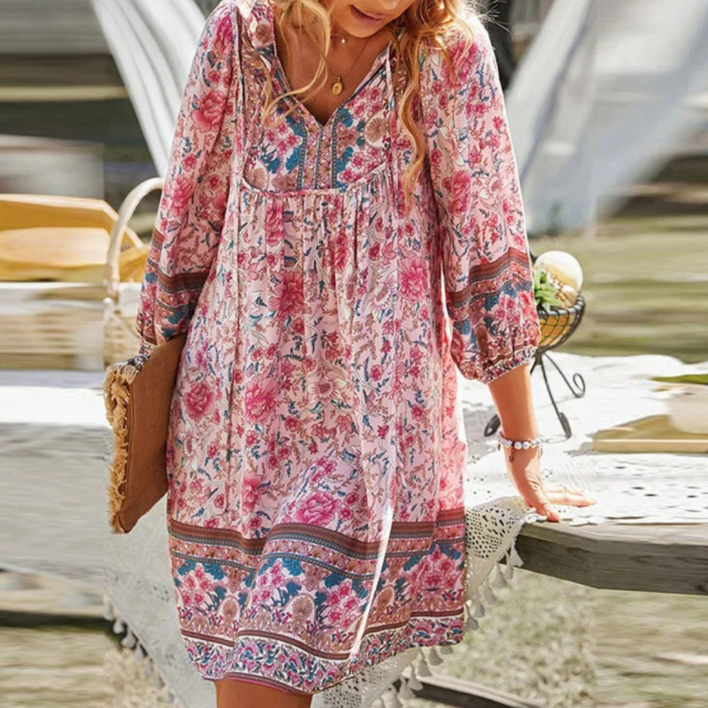 Cerys - Effortless Summer Grace Woman's Bohemian Dress