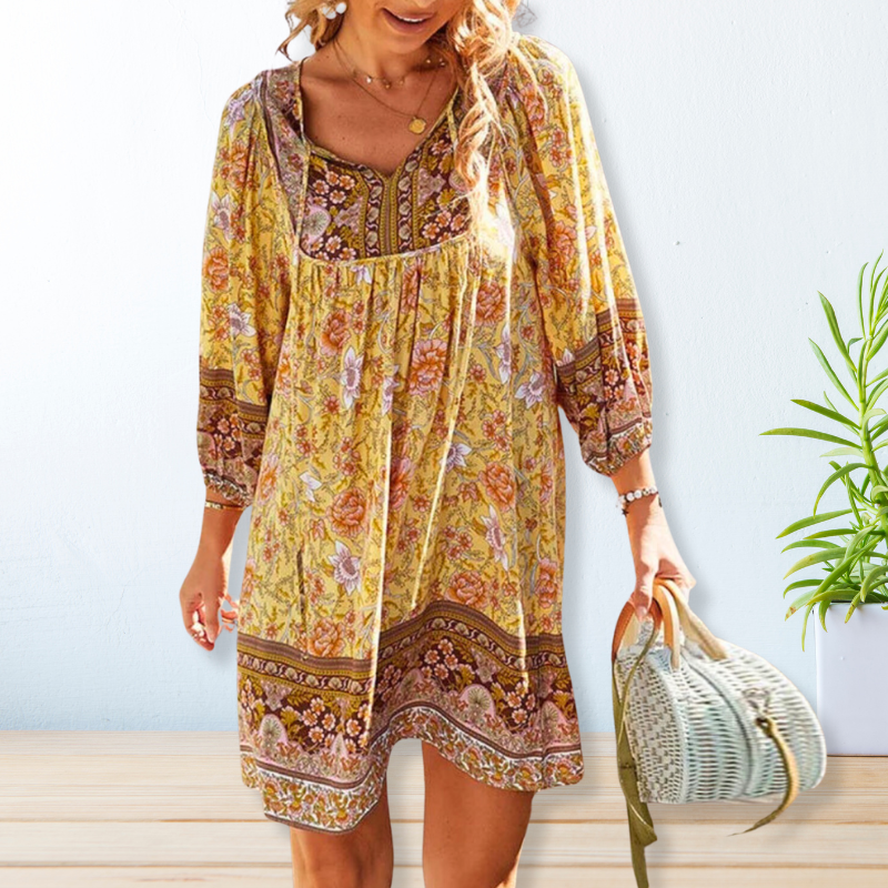 Cerys - Effortless Summer Grace Woman's Bohemian Dress