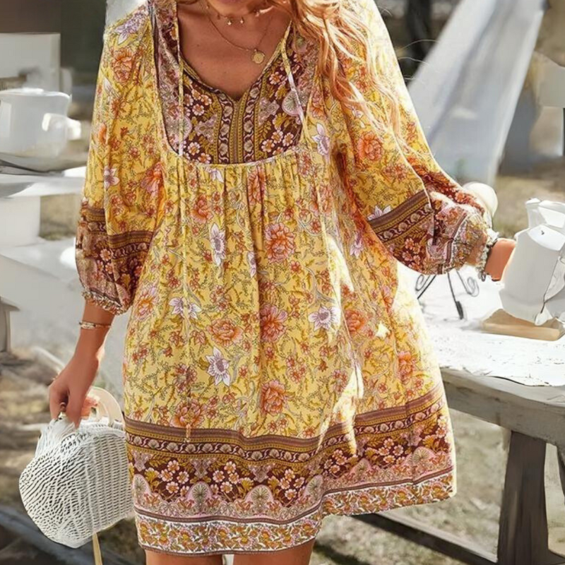 Cerys - Effortless Summer Grace Woman's Bohemian Dress