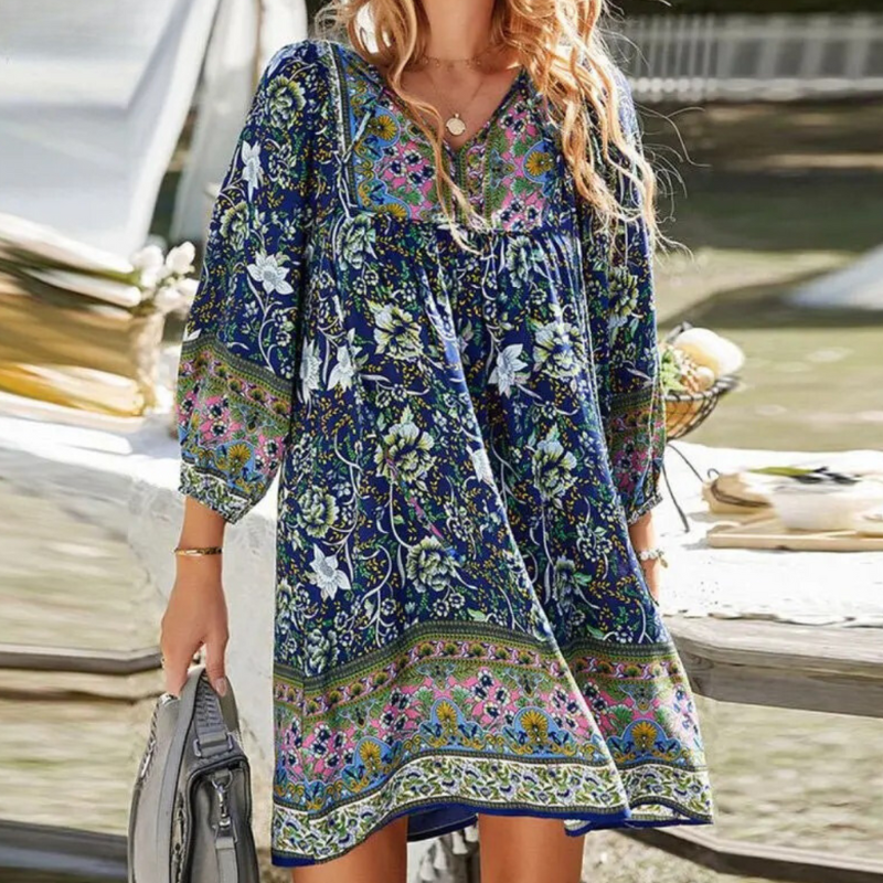 Cerys - Effortless Summer Grace Woman's Bohemian Dress