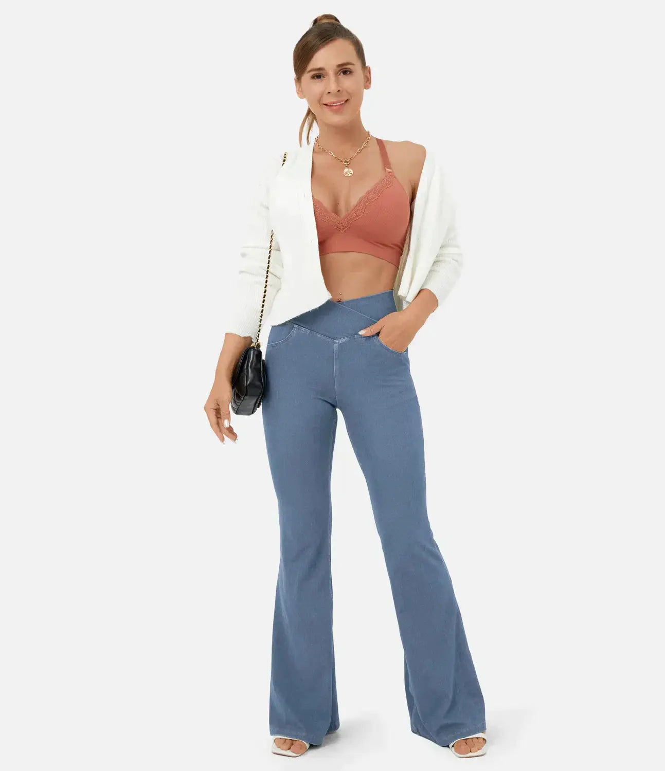 Anna - Retro Chic High Waist Woman's Trousers Dreamardi