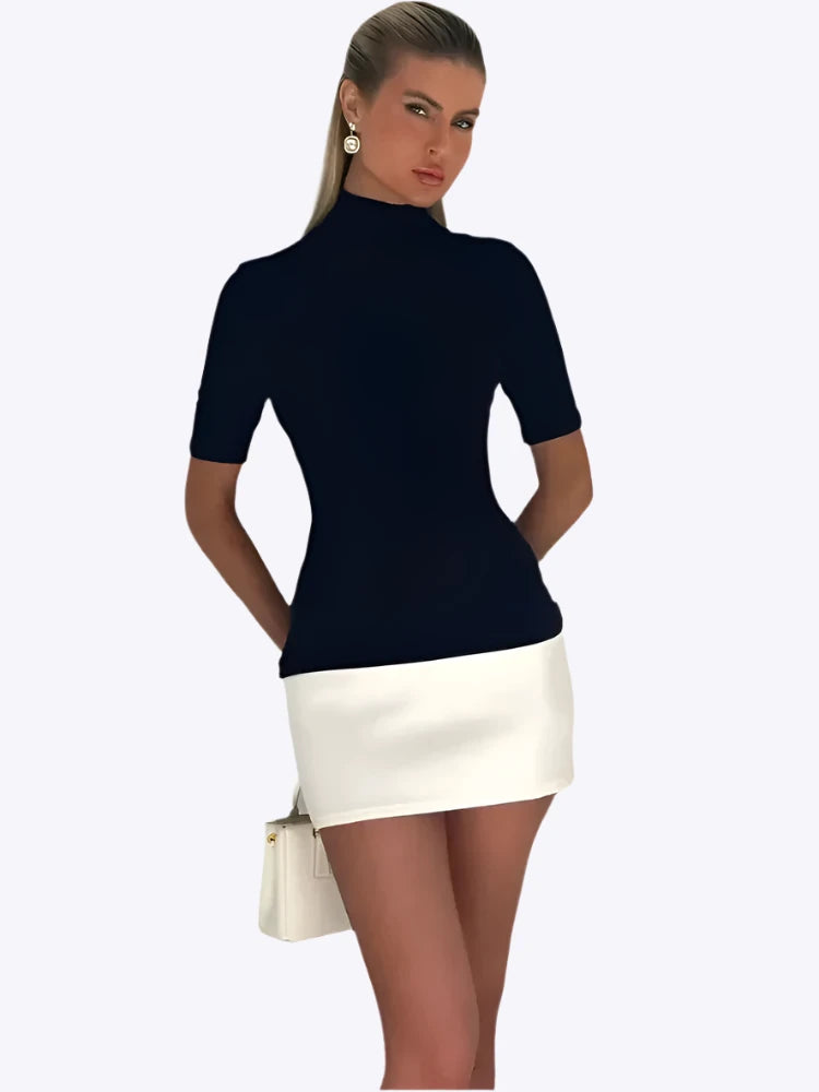 Autumn - Effortlessly Chic Tailored Fit Woman's Mini Dress Dreamardi