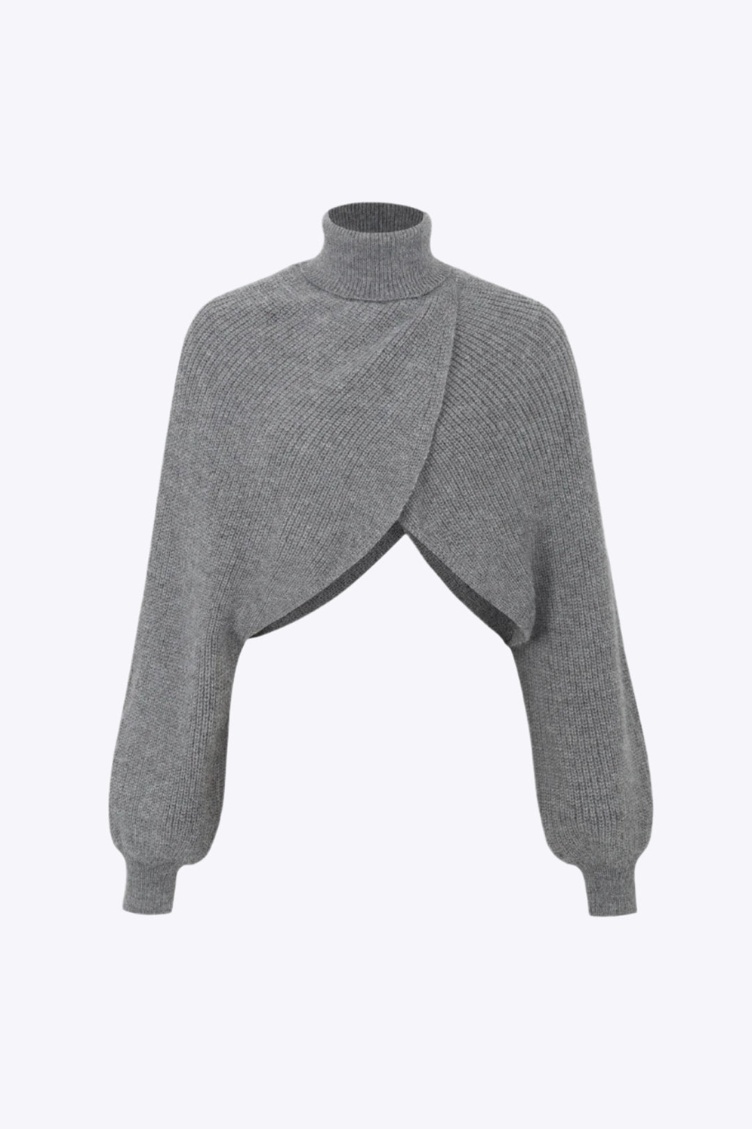 Batwing Sleeve Turtleneck Crop Sweater Dreamardi