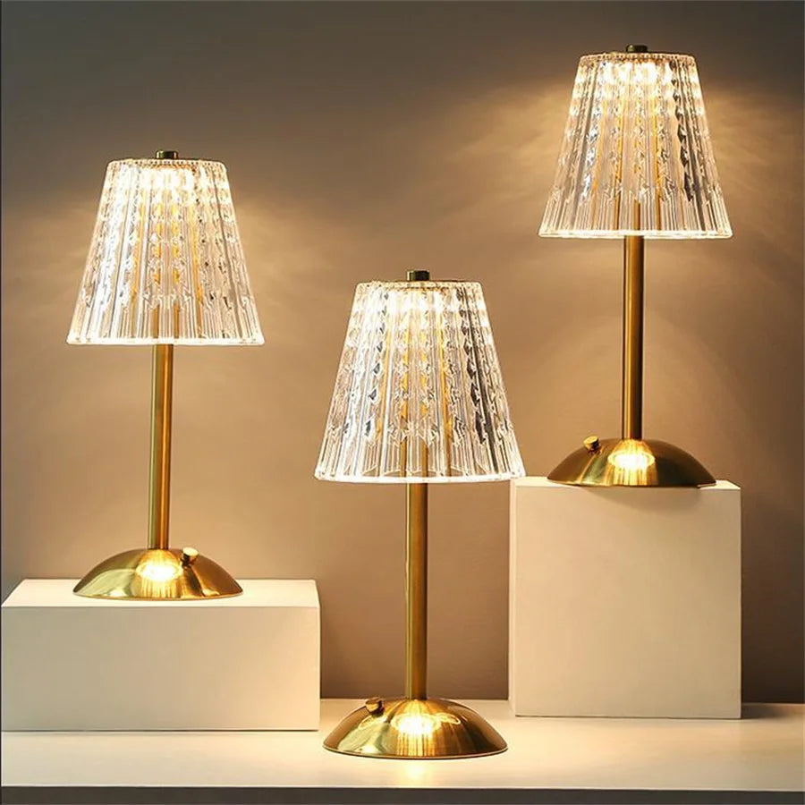 LuxeLyte - Timeless Golden Table Lamp