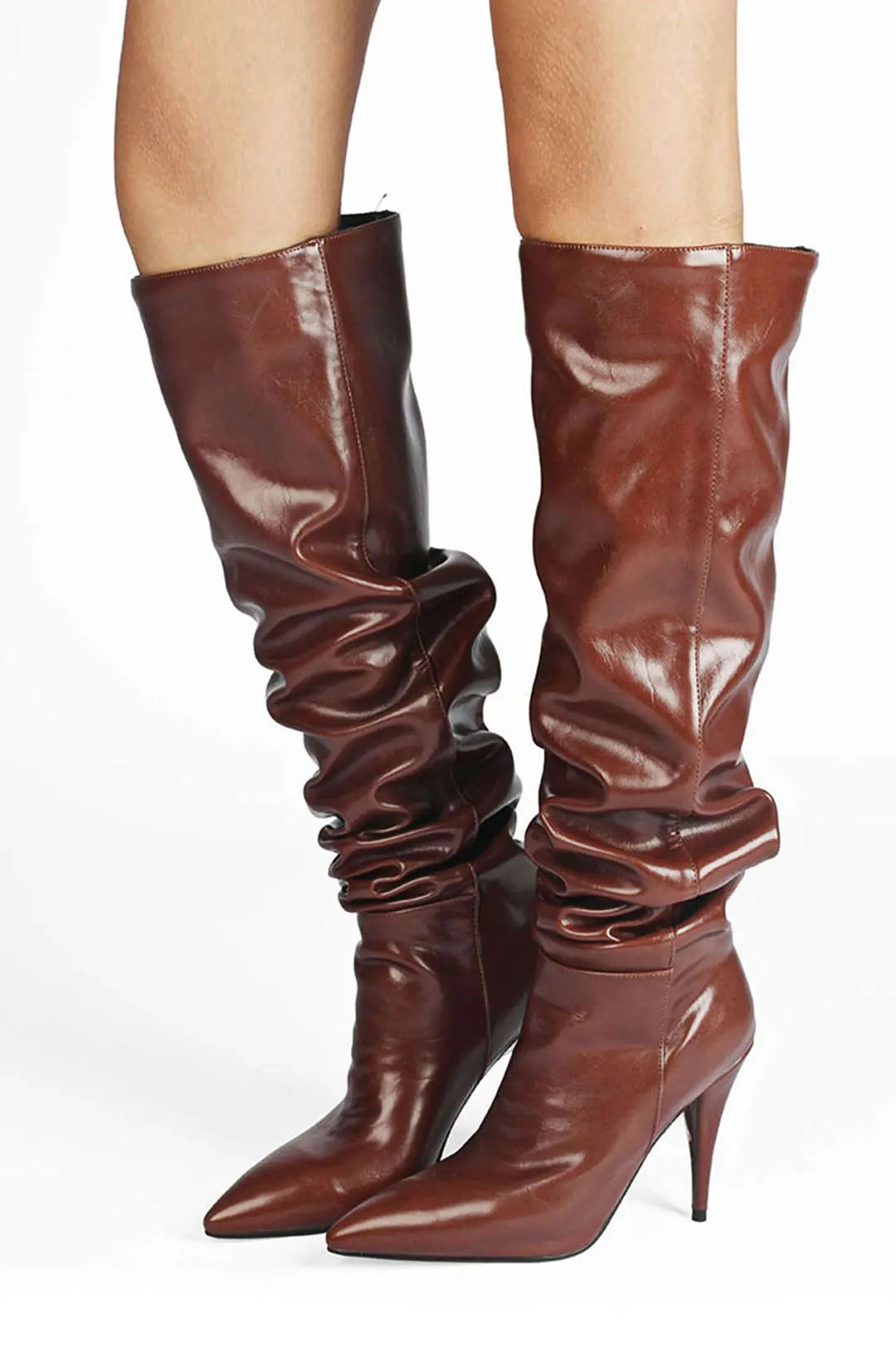 Chelsea - Chic Ruched Design Woman's Knee High Boots Dreamardi