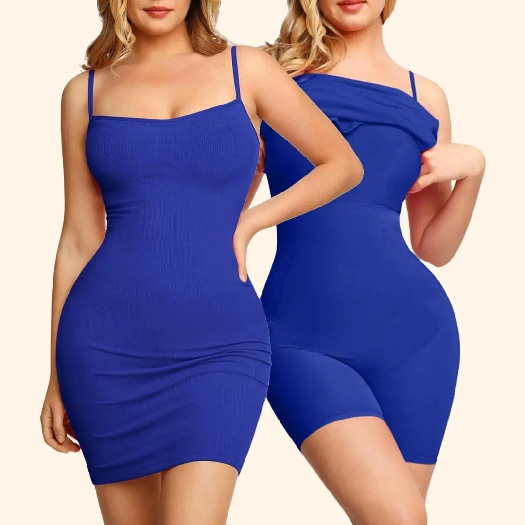 2 in 1 Mid Jurk - Ingebouwde Shapewear korset Dreamardi