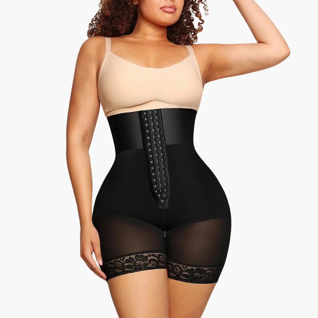 HOOG GETAILLEERD BODYSHAPER SHORT MET 3 RIJEN HAAKJES KORSET Dreamardi