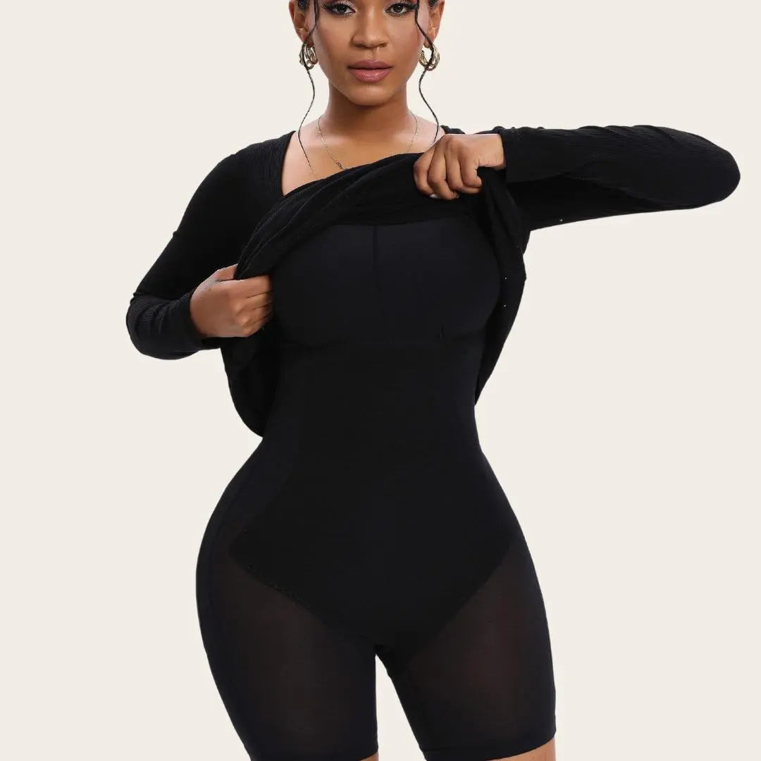 2 in 1 Long sleeve shapewear jurk Dreamardi