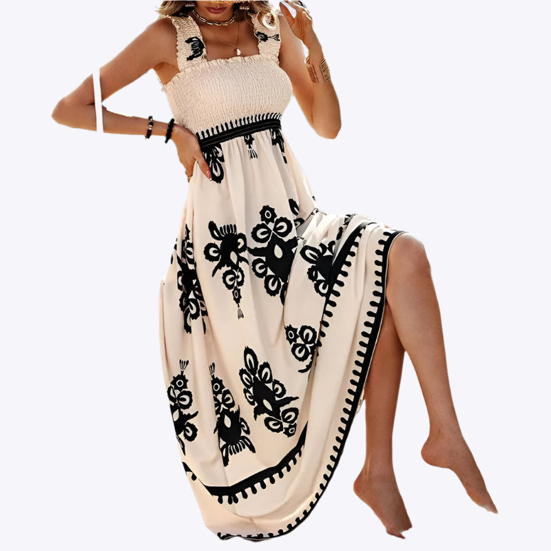 Noira - Relaxed Chic Boho Woman's Midi Dress