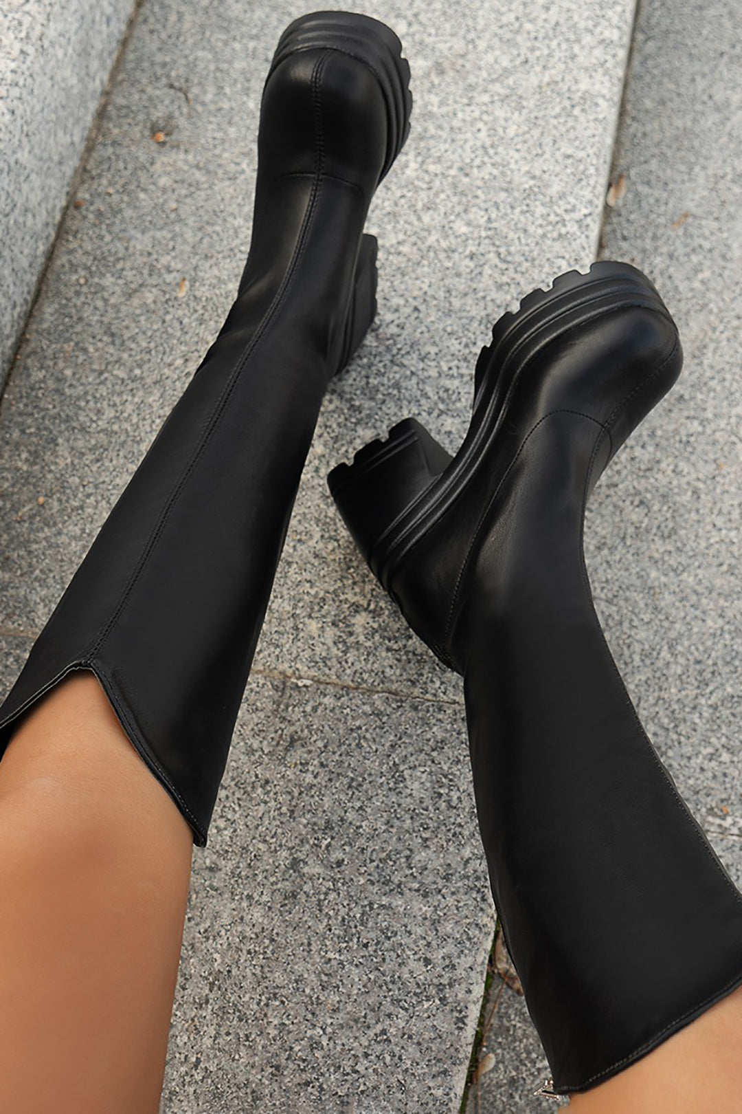 Round Toe Knee High Boots Dreamardi