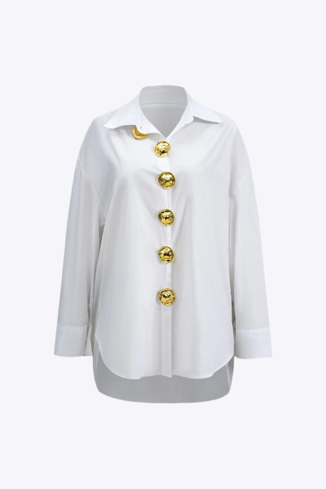 Metal Button Long-Sleeve Shirt Dreamardi