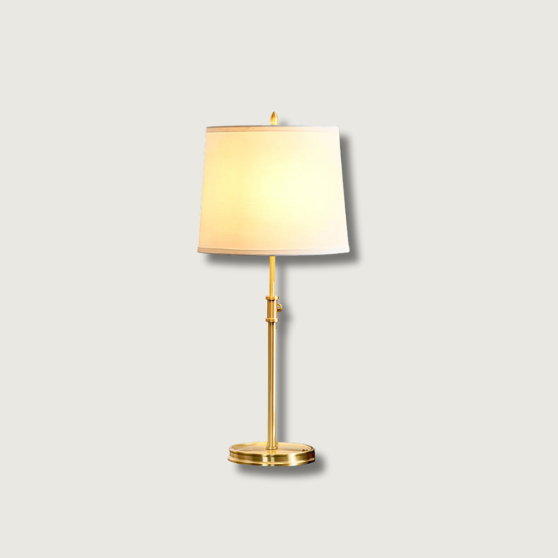 CozyShade - Warm Glow Brass Table Lamp