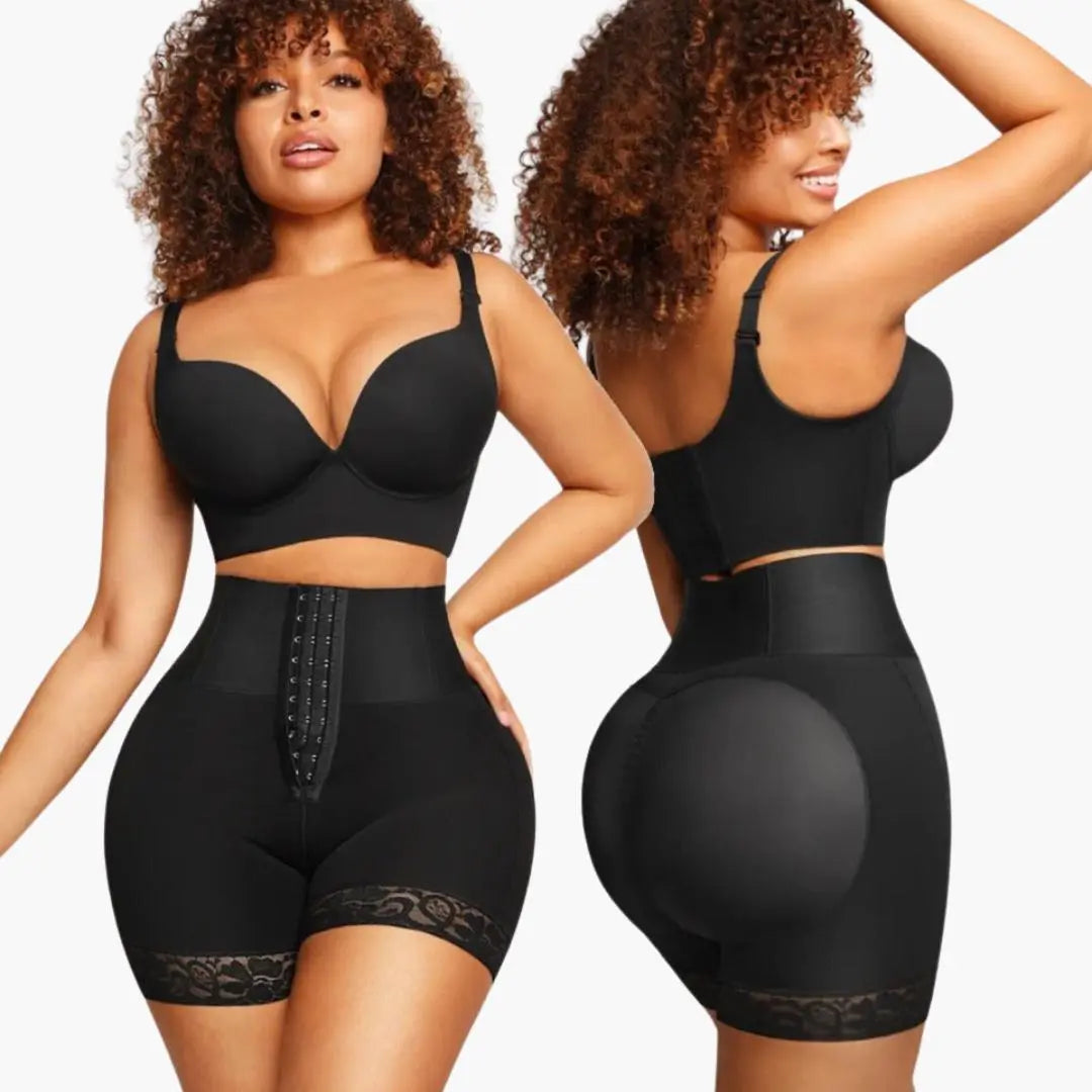 HOOG GETAILLEERD BODYSHAPER SHORT MET 3 RIJEN HAAKJES KORSET Dreamardi