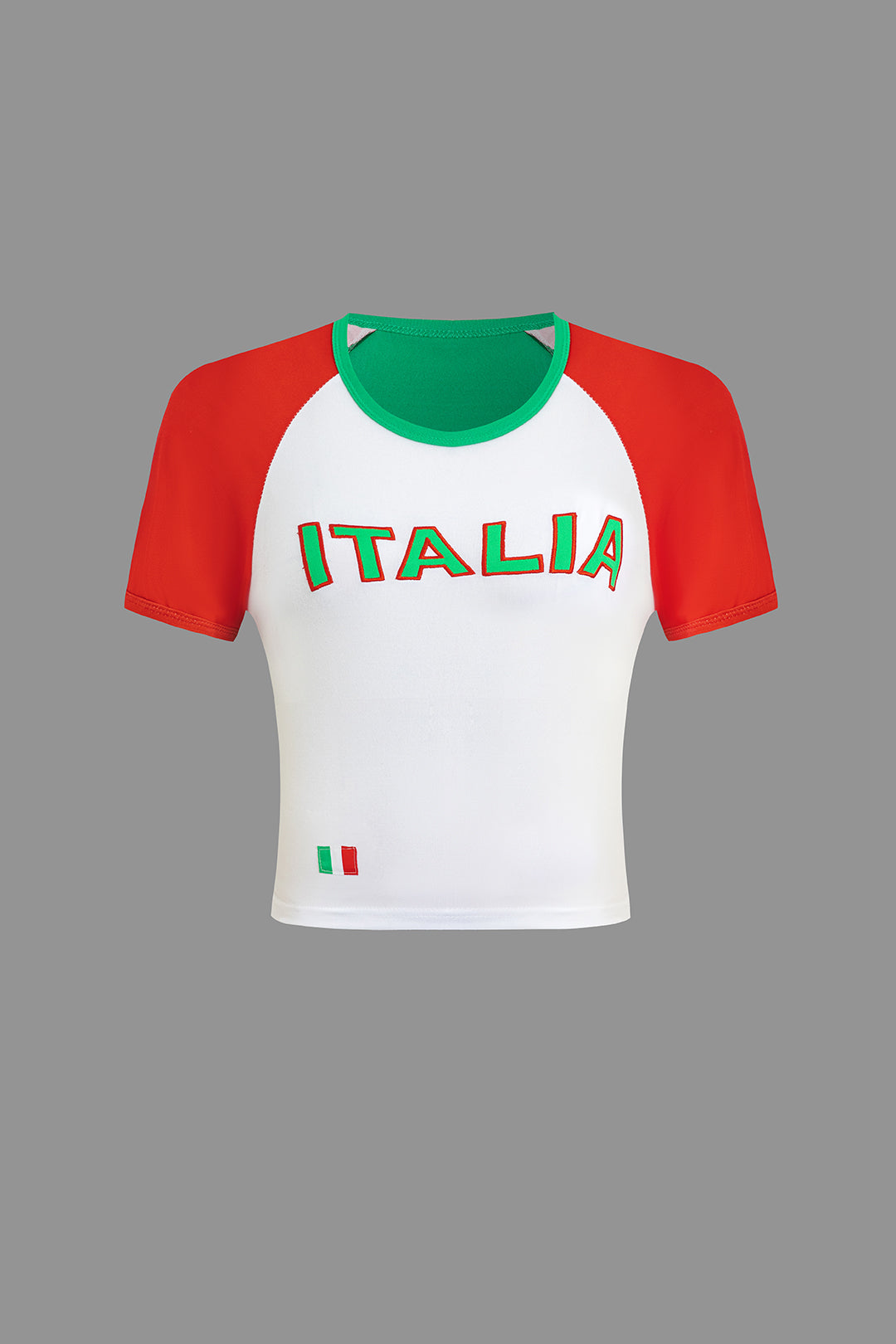 Italia Letter Embroidery T-shirt Dreamardi