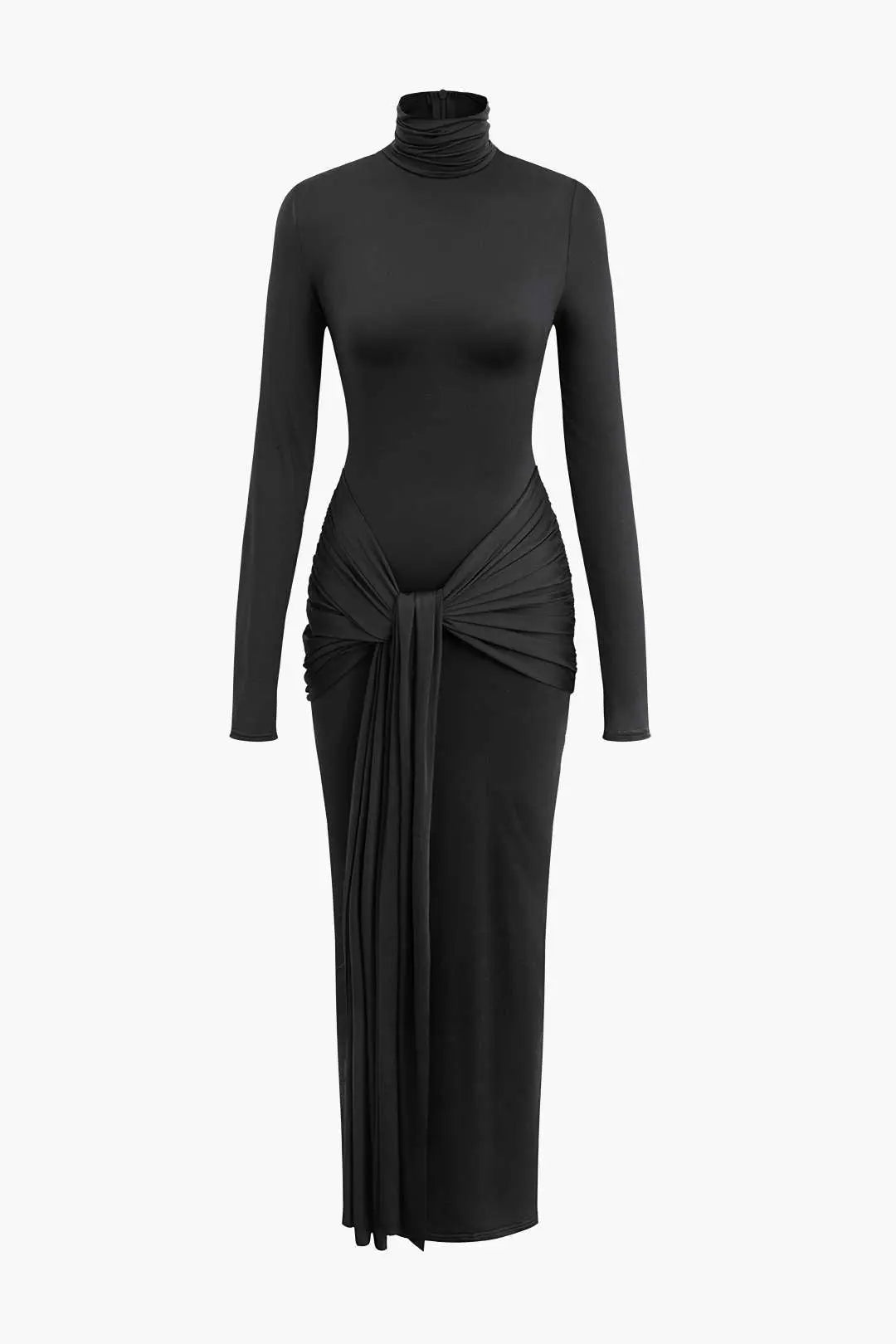 Brooke - Elegant Ruched High Neck Woman's Maxi Dress Dreamardi