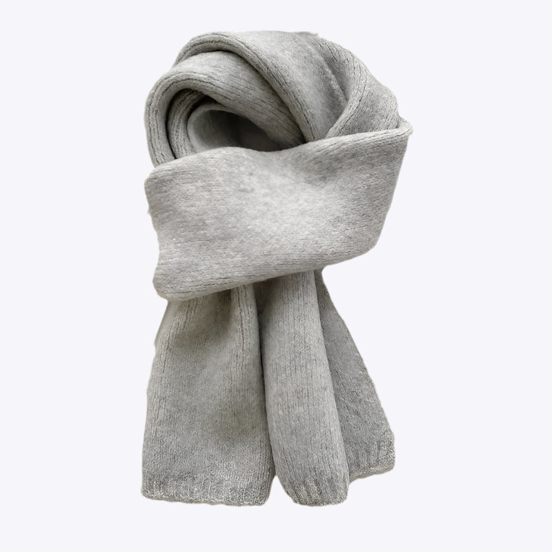 All-match Knitted Scarf For Women Pure Color Warm Keeping Small Scarf Dreamardi