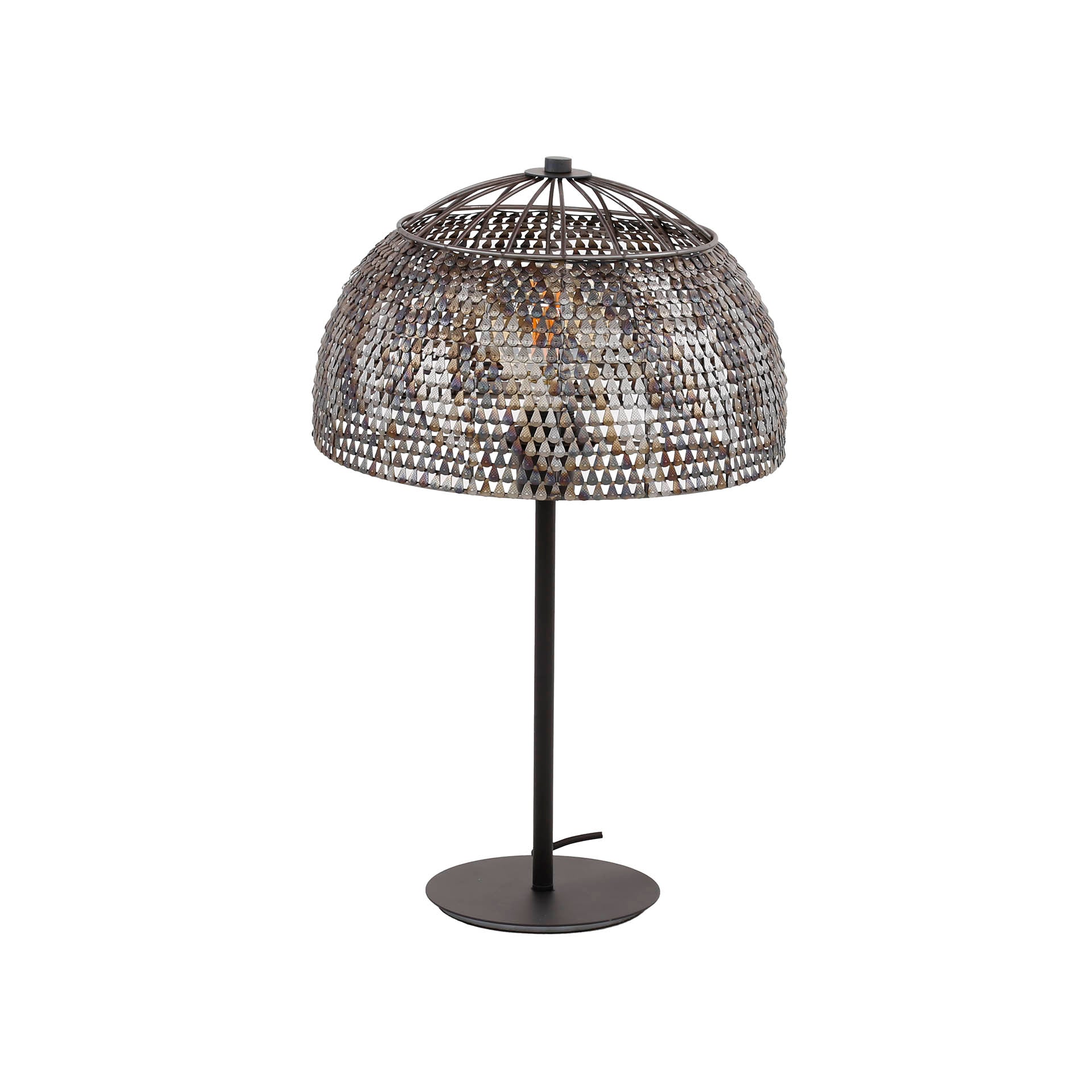 GlowNet - Stylish Black and Brown Lamp