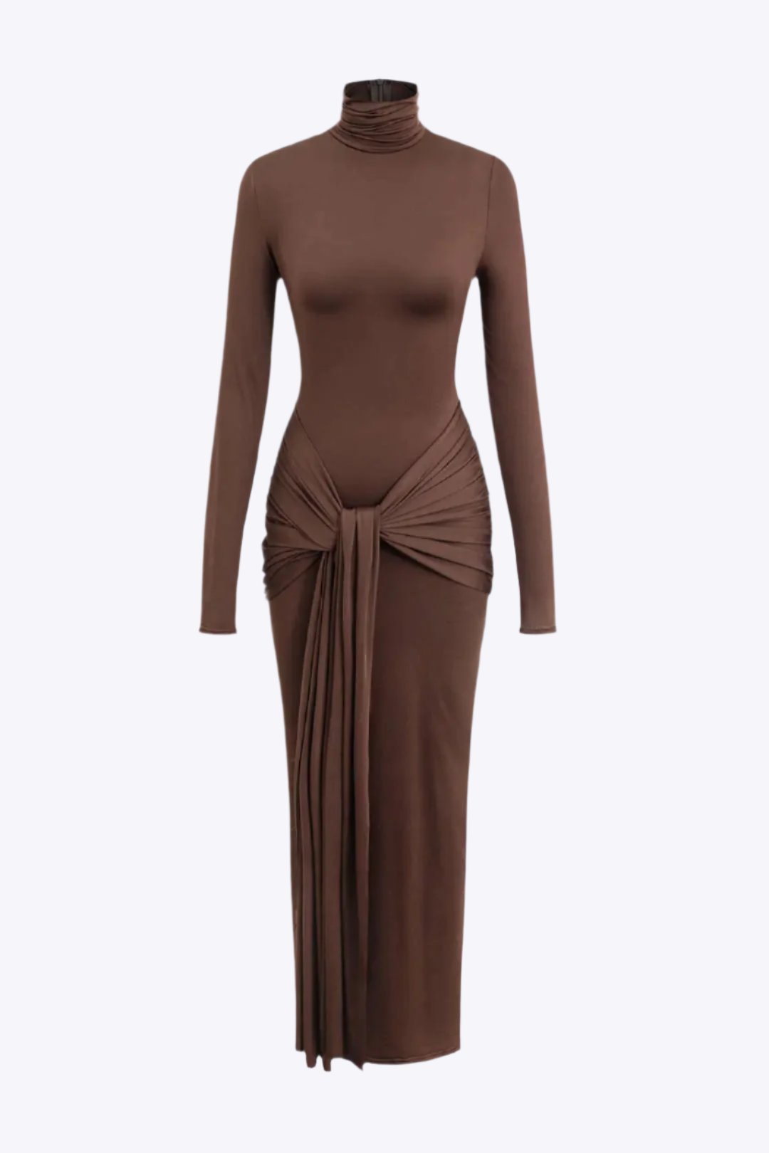 Brooke - Elegant Ruched High Neck Woman's Maxi Dress Dreamardi