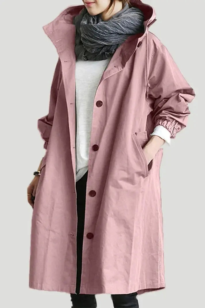 Cynthia - Waterproof Hooded Woman's Trench Jacket Dreamardi