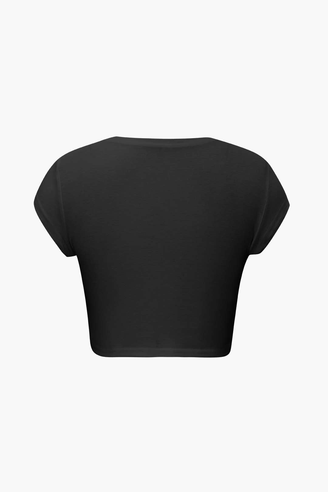 Hands Print Round Neck Crop T-shirt Dreamardi