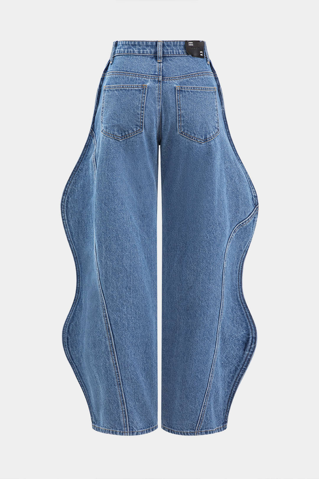 Wave Leg High Waist Jeans Dreamardi