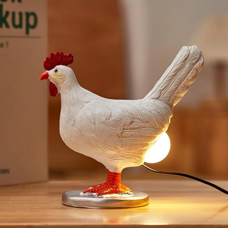 HenGlow - Whimsical Rooster-Inspired Table Lamp