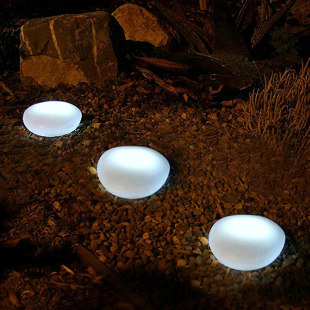 GlowOrb - Elegant Natural Aesthetic Solar Pebble Lamp