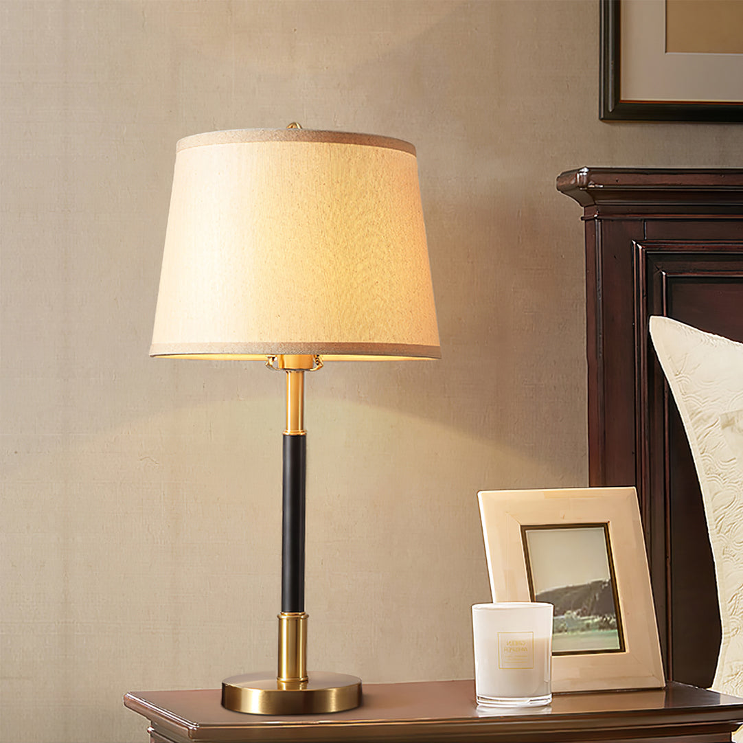 CozyShade - Warm Glow Brass Table Lamp