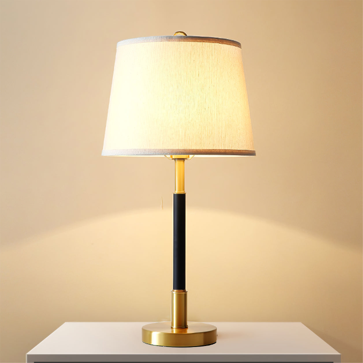 CozyShade - Warm Glow Brass Table Lamp