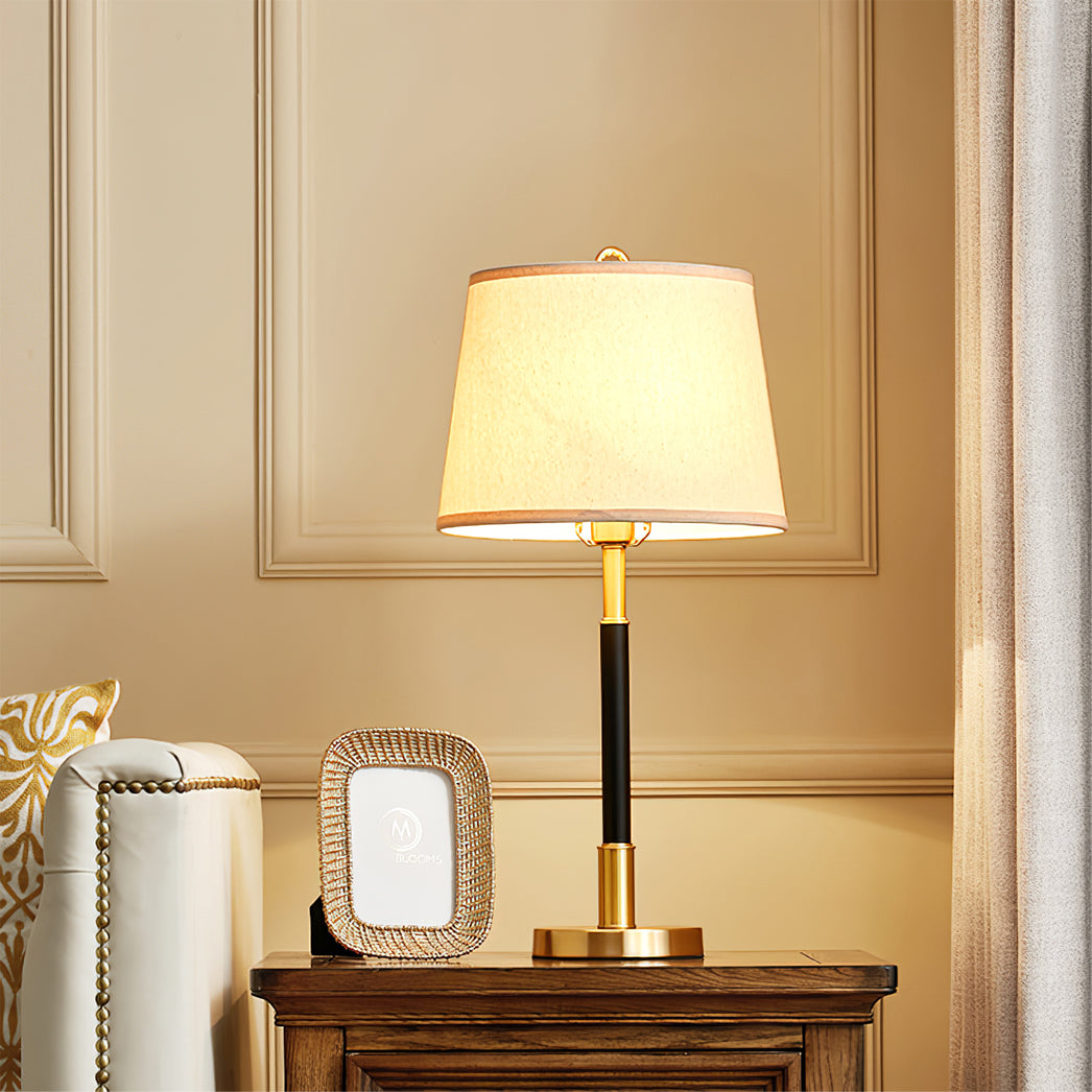 CozyShade - Warm Glow Brass Table Lamp