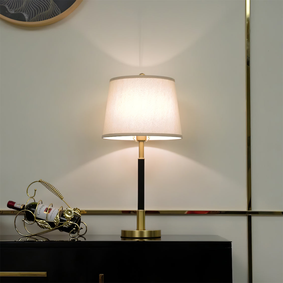 CozyShade - Warm Glow Brass Table Lamp