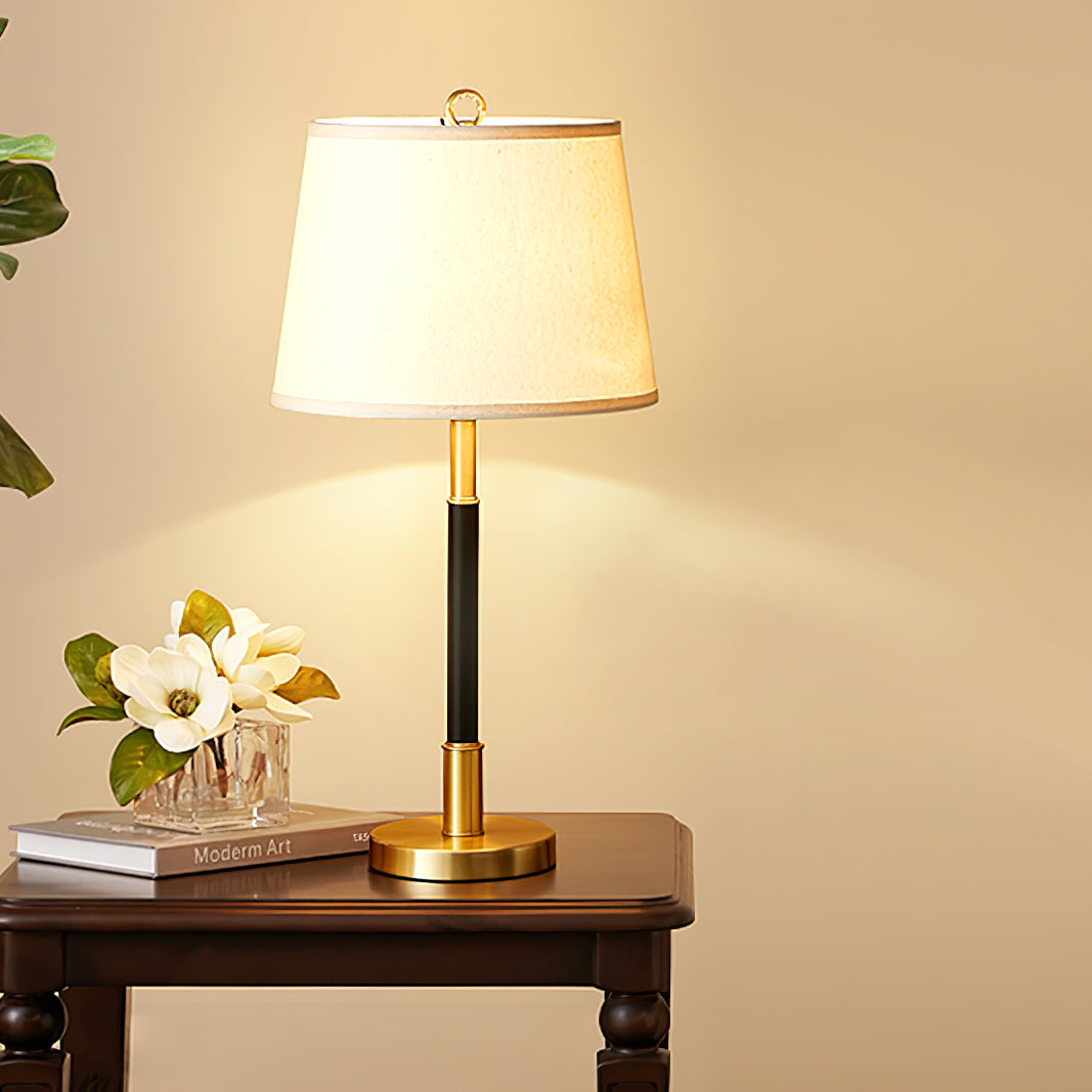 CozyShade - Warm Glow Brass Table Lamp