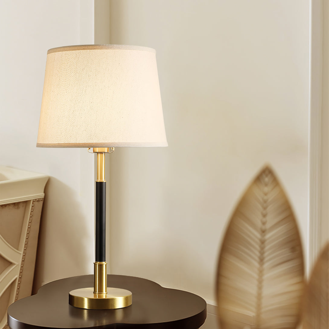 CozyShade - Warm Glow Brass Table Lamp