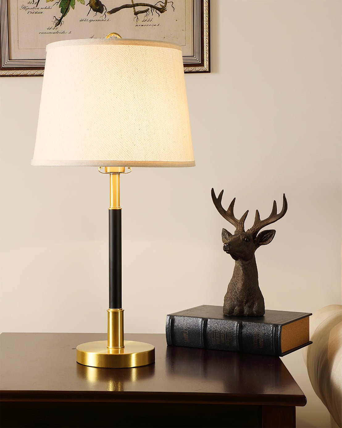 CozyShade - Warm Glow Brass Table Lamp