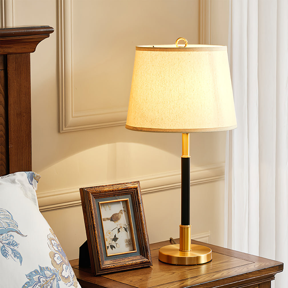 CozyShade - Warm Glow Brass Table Lamp